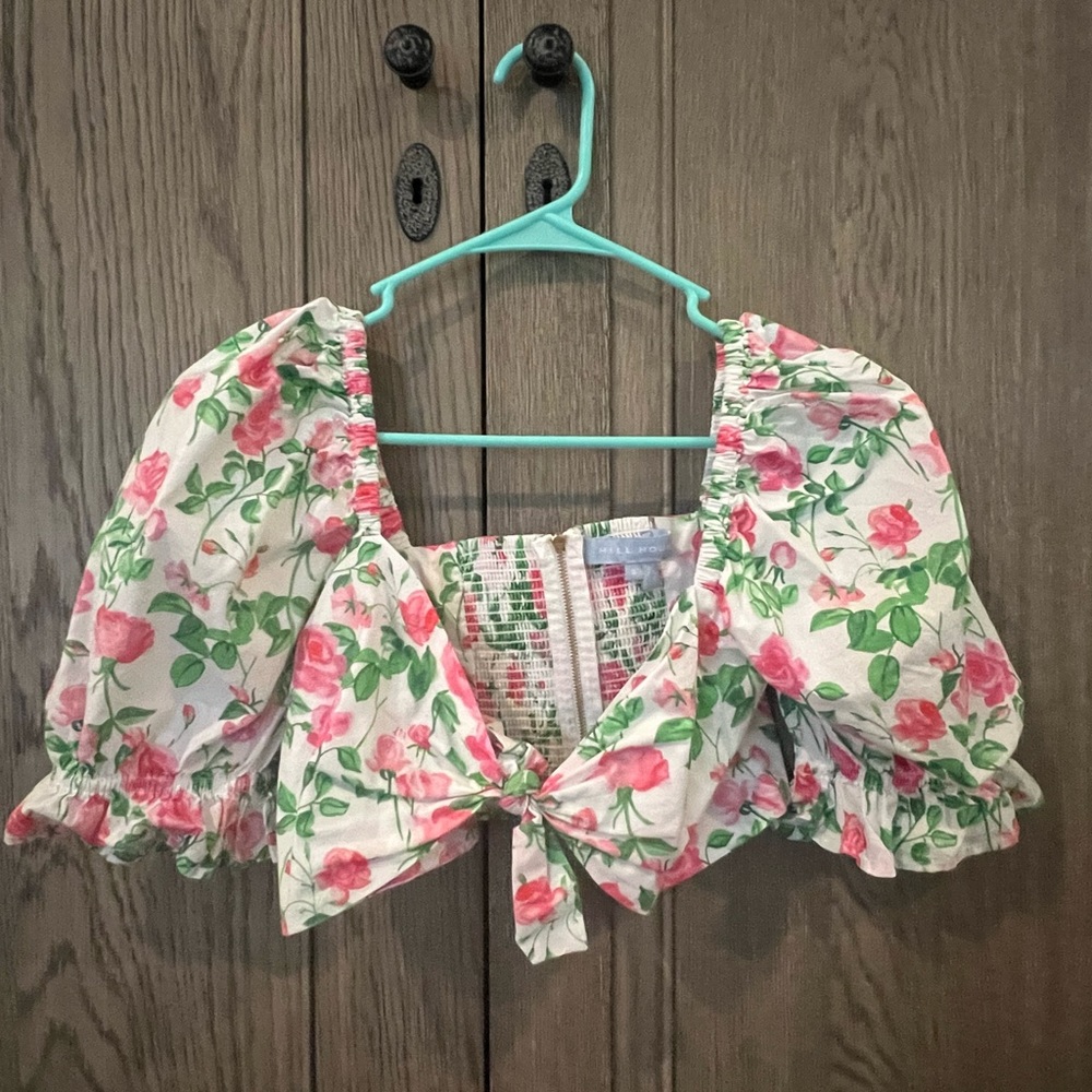 Hill House Pink Roses Isabella Top